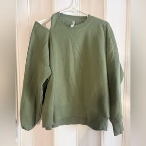Fabletics Sage Green Crewneck Sweatshirt